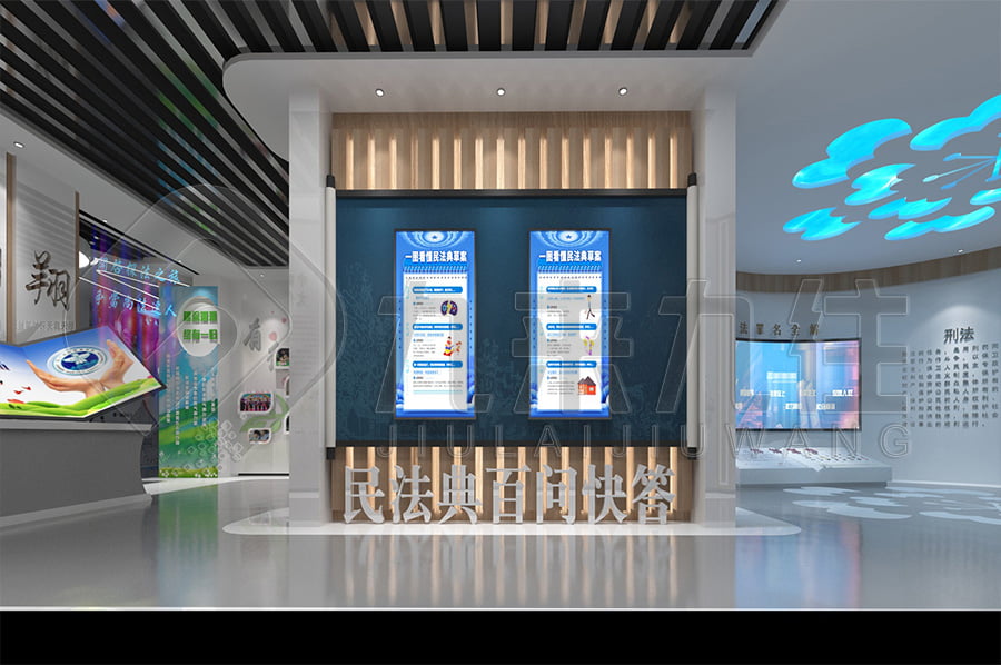 禁毒展廳效果圖，多媒體禁毒防艾基地施工，禁毒防艾宣傳基地設計布局