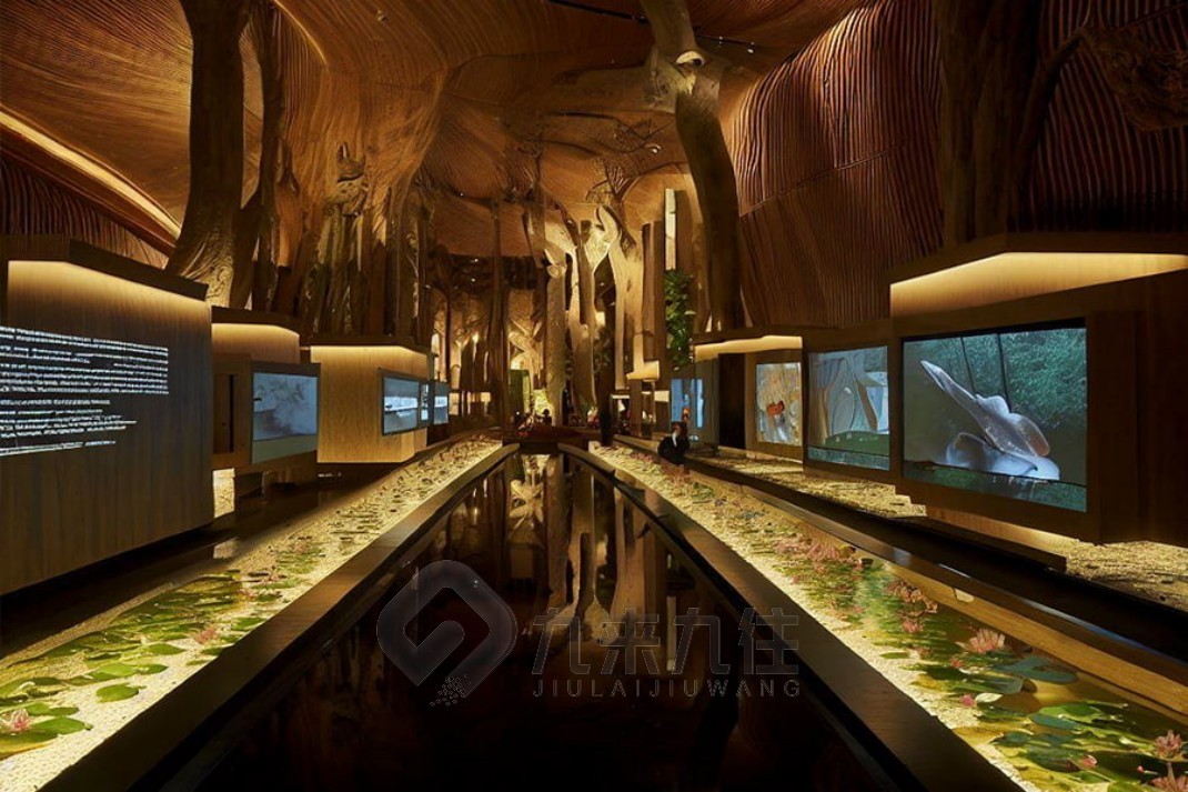 自然展廳，垃圾分類展廳